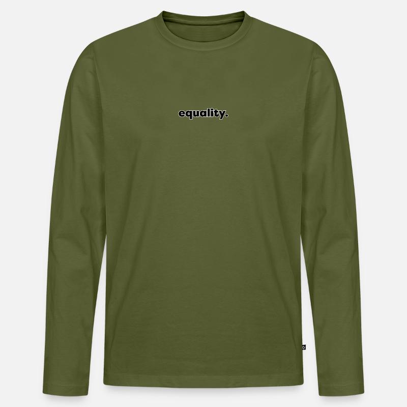 equality - Männer Premium Bio Langarmshirt - Khaki