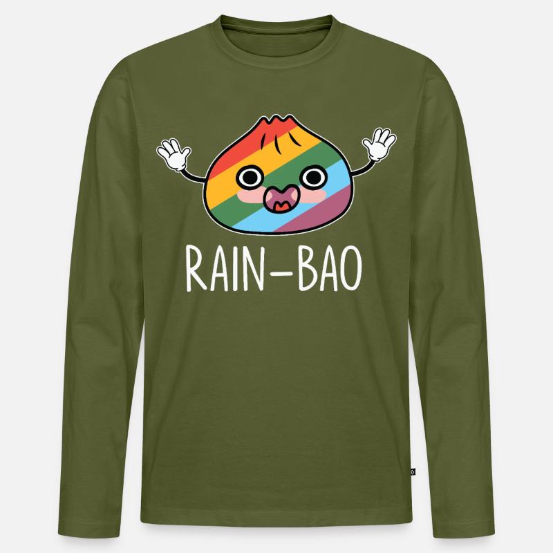 Regen-Bao Potion Glück vielfarbig - Männer Premium Bio Langarmshirt - Khaki