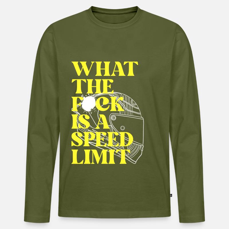 Auto - Männer Premium Bio Langarmshirt - Khaki