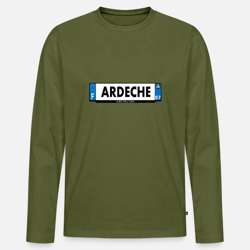 1. 1. 1. - Männer Premium Bio Langarmshirt - Khaki
