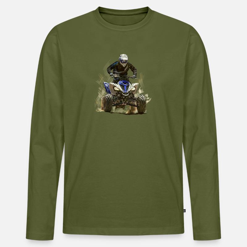 quadrocycle - Männer Premium Bio Langarmshirt - Khaki