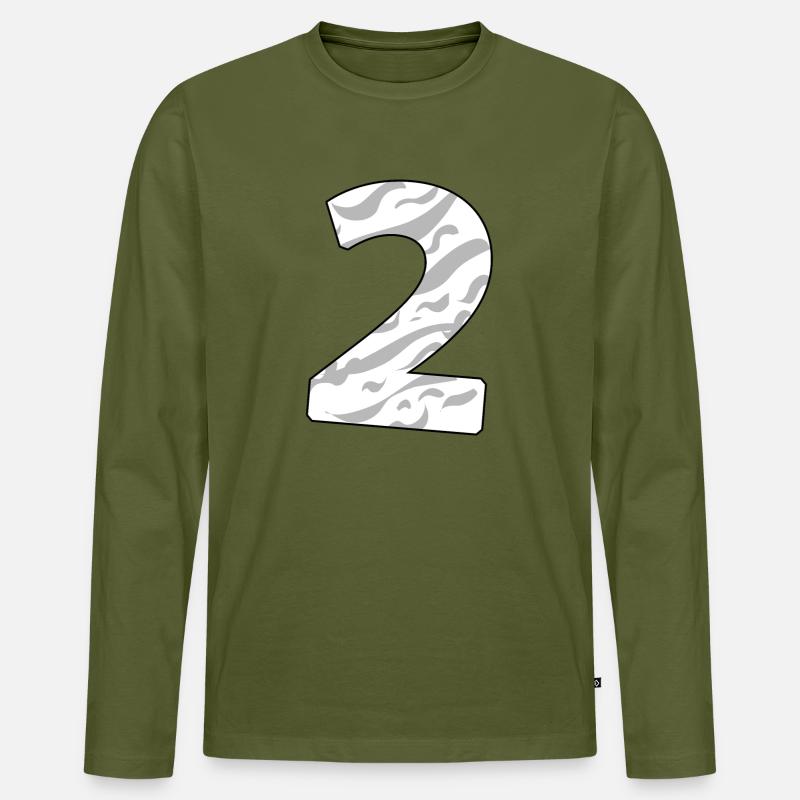 2 - Männer Premium Bio Langarmshirt - Khaki