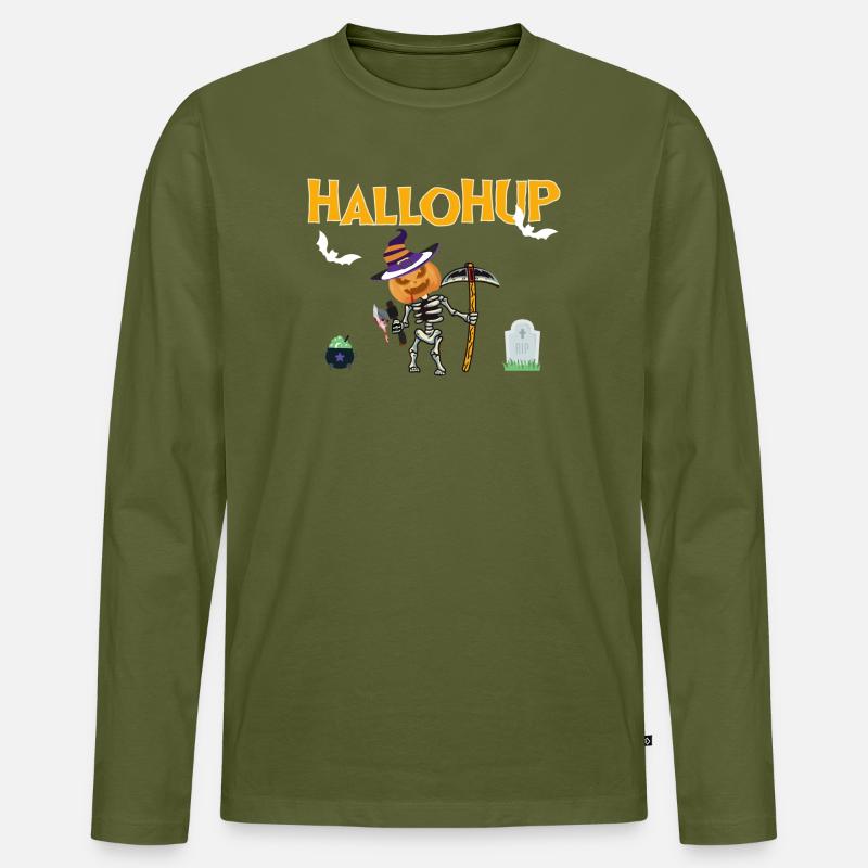 HalloHup 2025 - Männer Premium Bio Langarmshirt - Khaki