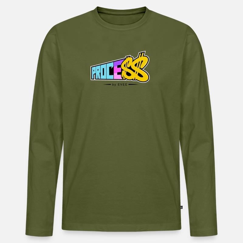 ProLe$$ von Evee - Männer Premium Bio Langarmshirt - Khaki