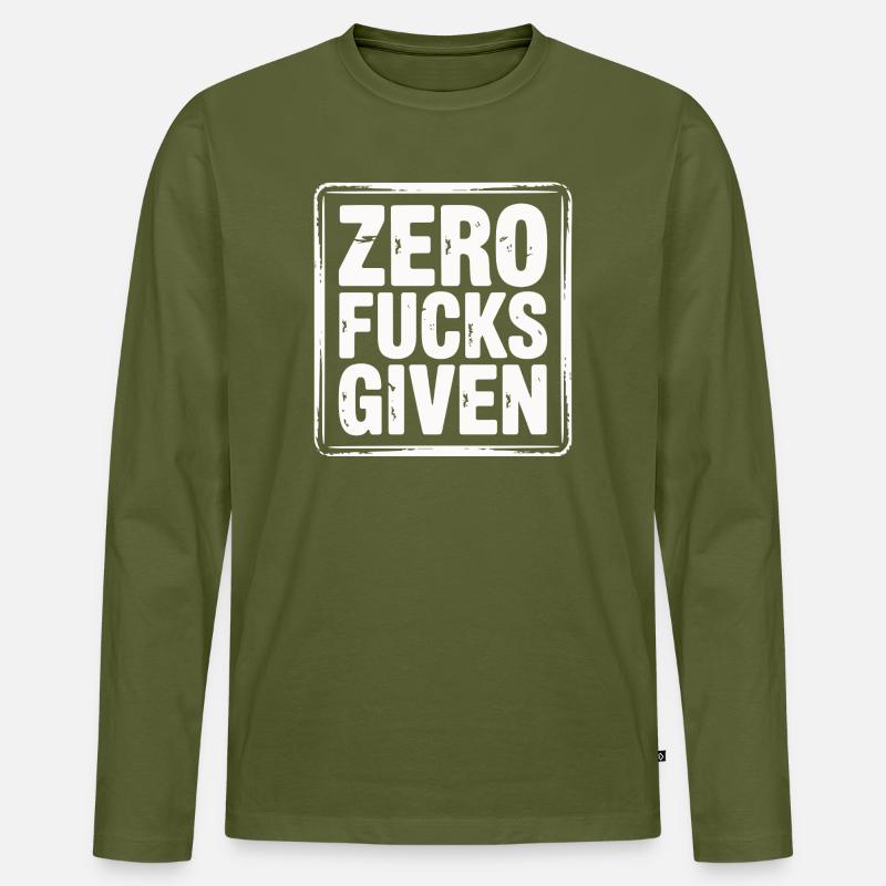 Minimalistisches, mutiges Protest-Zitat-Design - Männer Premium Bio Langarmshirt - Khaki