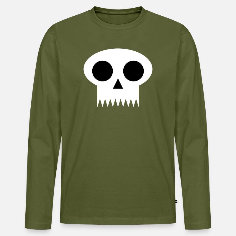 Sake - Männer Premium Bio Langarmshirt - Khaki