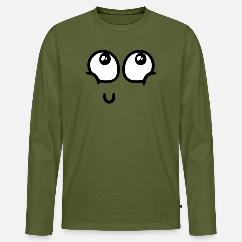 Joy overload - Männer Premium Bio Langarmshirt - Khaki