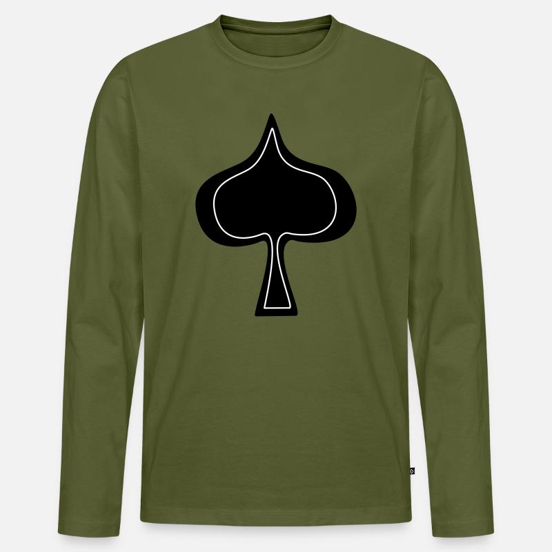 PIK - Männer Premium Bio Langarmshirt - Khaki