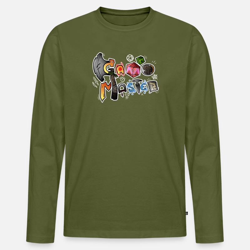 Game Master - Männer Premium Bio Langarmshirt - Khaki