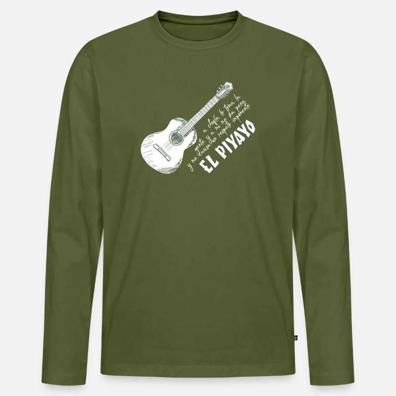 Der Piyayo - Männer Premium Bio Langarmshirt - Khaki