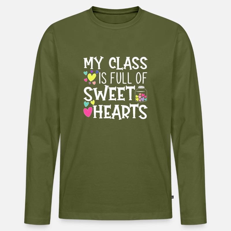 Lieblinge im Klassenzimmer - Männer Premium Bio Langarmshirt - Khaki