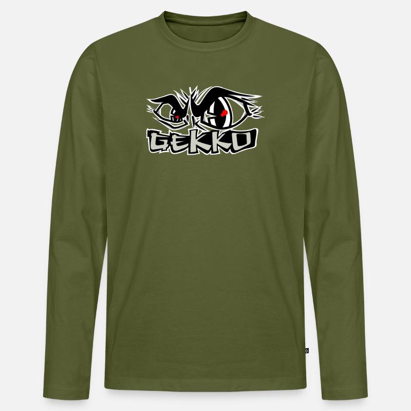 Keine Angst - Männer Premium Bio Langarmshirt - Khaki