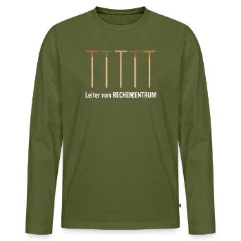 Leiter Vom Rechenzentrum Gartenarbeit Gärtner - Männer Premium Bio Langarmshirt - Khaki - Vorne - Nico (187cm)