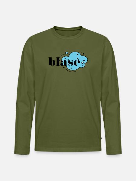 Blasé - Men's Premium Organic Long Sleeve Shirt - khaki