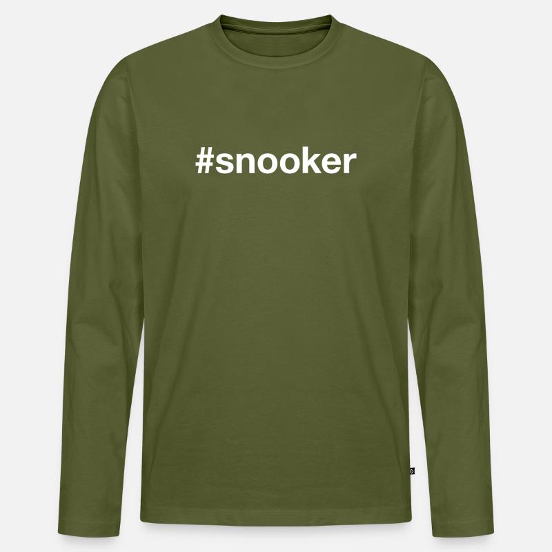 Snooker Billard - Männer Premium Bio Langarmshirt - Khaki