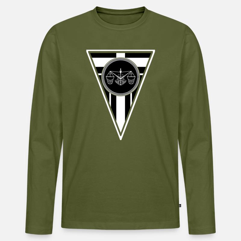Cooles Geschenk. Kutterfriese - Männer Premium Bio Langarmshirt - Khaki