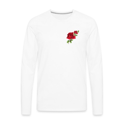 Red Roses - Mannen Premium shirt met lange mouwen