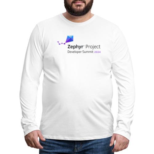 Zephyr Dev Summit 2024 - Miesten premium pitkähihainen t-paita