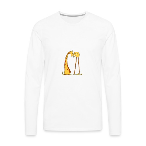 Maglietta San Valentino Tenera | con Animali - Maglietta Premium a manica lunga da uomo