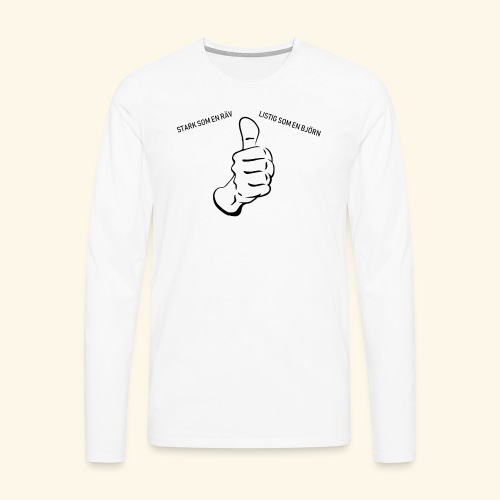 Starksomenräv - Långärmad premium-T-shirt herr