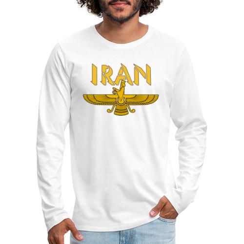 Iran 9 - Herre premium T-shirt med lange ærmer