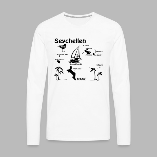 Seychellen Insel Crewshirt Mahe etc. - Männer Premium Langarmshirt