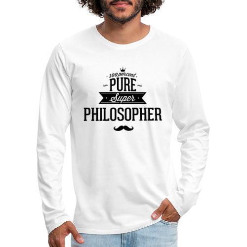 100 Prozent Philosoph - Männer Premium Langarmshirt