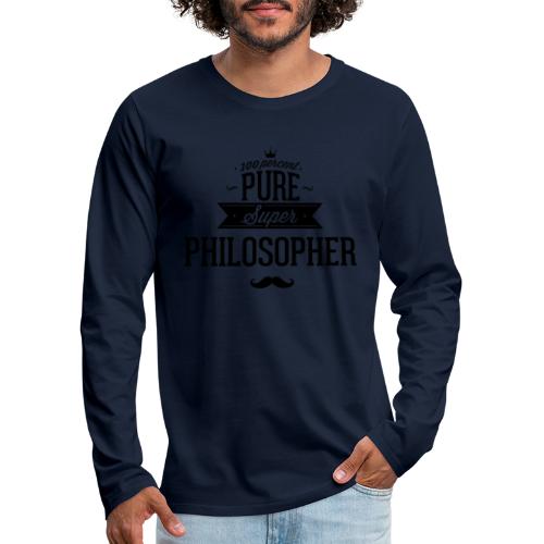 100 Prozent Philosoph - Männer Premium Langarmshirt