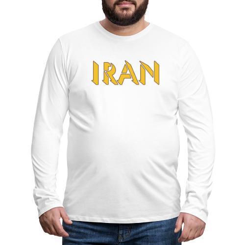 Iran 7 - Miesten premium pitkähihainen t-paita