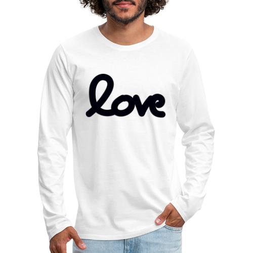 draw love - T-shirt manches longues Premium Homme