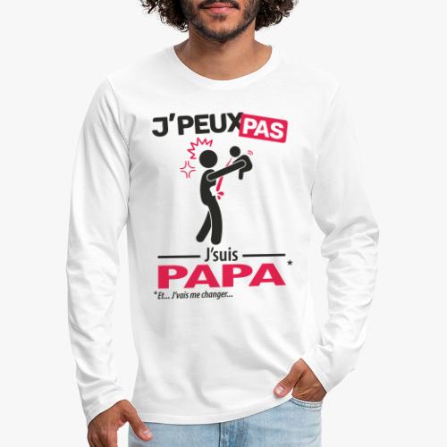 J'peux pas, j'suis papa (vomi) - T-shirt manches longues Premium Homme