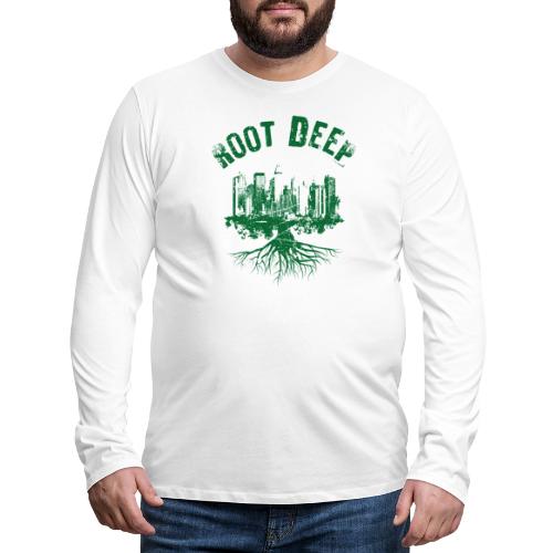 Root deep Urban grün - Männer Premium Langarmshirt