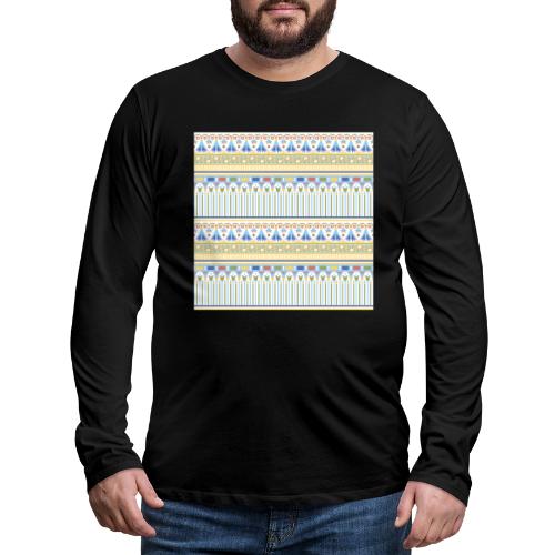 Patrón Egipcio IX - Camiseta de manga larga premium hombre