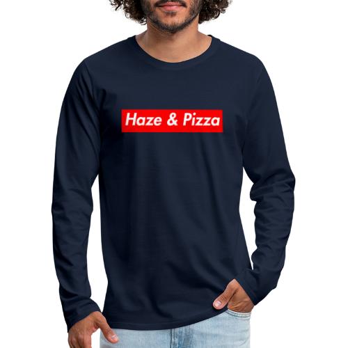 Haze & Pizza - Männer Premium Langarmshirt
