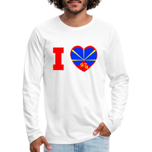 I love 974 - Lo Mahaveli - T-shirt manches longues Premium Homme