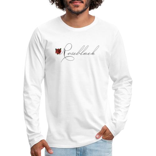 RoseBlack - Maglietta Premium a manica lunga da uomo
