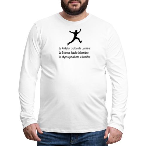 Lumière Religion Science Mystique - T-shirt manches longues Premium Homme