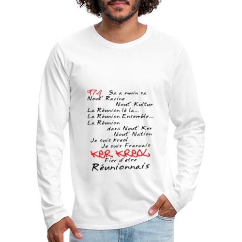 Kosement kreol - 974 La Réunion - T-shirt manches longues Premium Homme