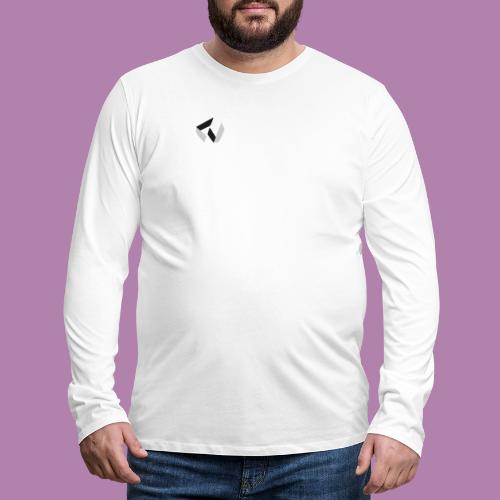 [2021 Collection] Logo Simple black&white - Männer Premium Langarmshirt