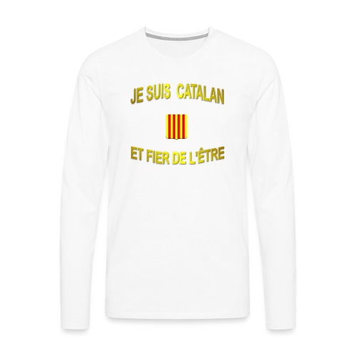 Tee-Shirt supporter du pays CATALAN - T-shirt manches longues Premium Homme