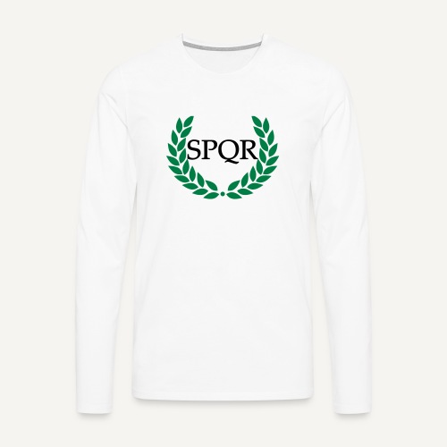 spqr (wg. http://upload.wikimedia.org/wikipedia/ - Koszulka męska Premium z długim rękawem