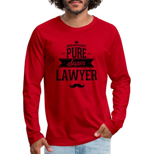 100 Prozent super Anwalt - Männer Premium Langarmshirt