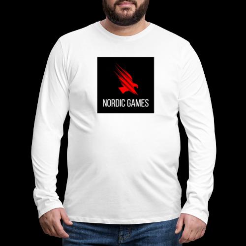 Nordic Games Logo - Premium langermet T-skjorte for menn