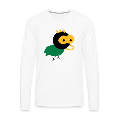 lintu-eps - Miesten premium pitkähihainen t-paita