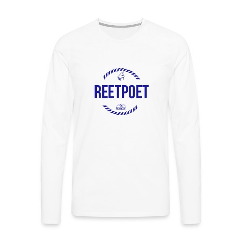 ReetPoet To Go | Logo Blau - Männer Premium Langarmshirt