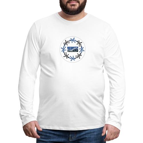Badge Reunion Island Bleu - T-shirt manches longues Premium Homme