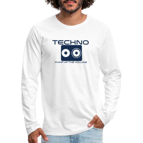 Techno - Mannen Premium shirt met lange mouwen