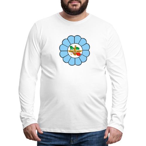 Faravahar Iran Lotus Colorful - Camiseta de manga larga premium hombre