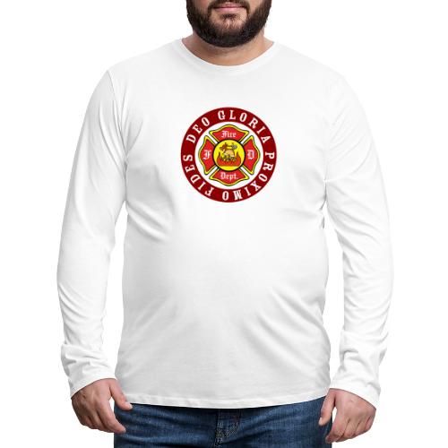 Feuerwehrlogo American style - Männer Premium Langarmshirt