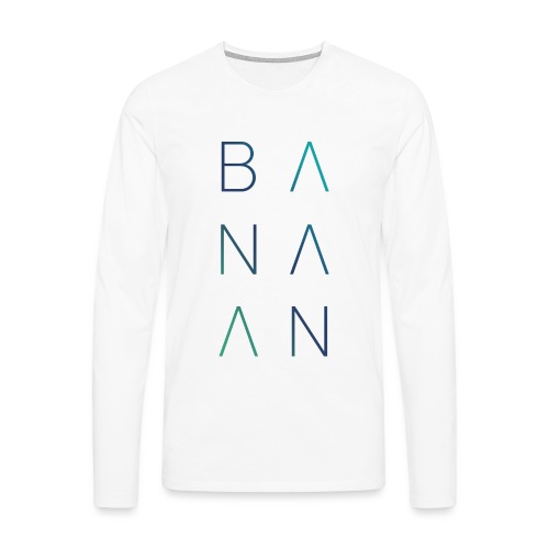 BANAAN 02 - Mannen Premium shirt met lange mouwen